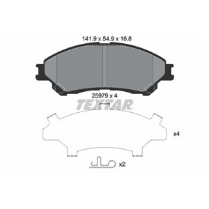 2597901 TEXTAR Piduriklotside komplekt, ketaspidur     