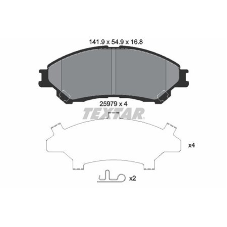 2597901 Brake Pad Set, disc brake TEXTAR
