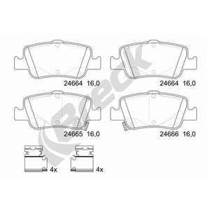 24664 00 704 10  Brake pads set BRECK 