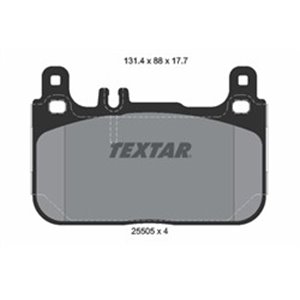 2550501 TEXTAR Piduriklotside komplekt  k - Top1autovaruosad