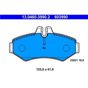 13.0460-3990.2 Brake Pad Set, disc brake ATE - Top1autovaruosad