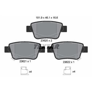 2362002 Brake Pad Set, disc brake TEXTAR - Top1autovaruosad