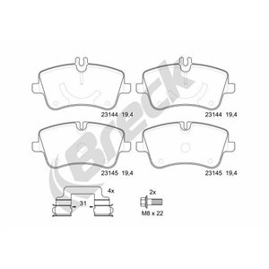 23144 00 701 20 Brake Pad Set, disc brake BRECK - Top1autovaruosad