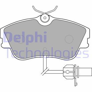 LP1542 Комплект тормозных колодок, дисковый тормоз DELPHI     