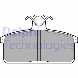 LP1201 Brake Pad Set, disc brake DELPHI - Top1autovaruosad