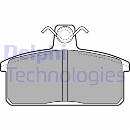 LP1201 Brake Pad Set, disc brake DELPHI