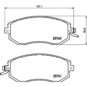 P 78 021X Brake Pad Set, disc brake BREMBO - Top1autovaruosad