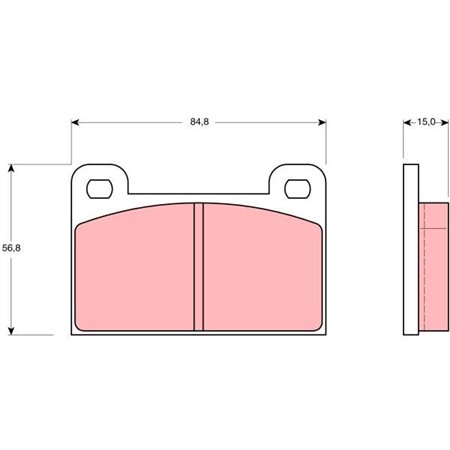 GDB939  Brake pads set TRW 