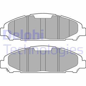 LP3255 Комплект тормозных колодок, дисковый тормоз DELPHI     