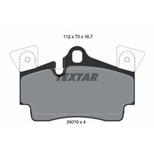 2401001 Brake Pad Set, disc brake TEXTAR - Top1autovaruosad