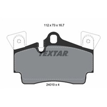 2401001 Brake Pad Set, disc brake TEXTAR