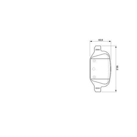 0 986 424 756 Brake Pad Set, disc brake BOSCH