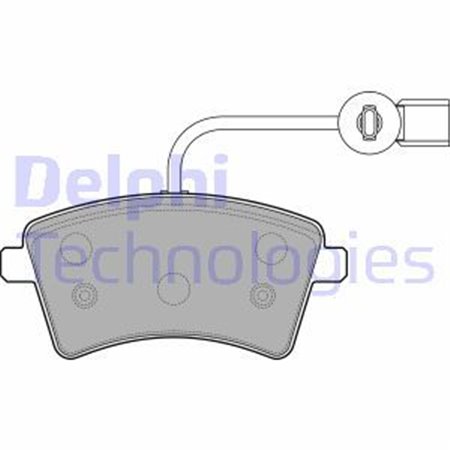 LP2504 Комплект тормозных колодок, дисковый тормоз DELPHI