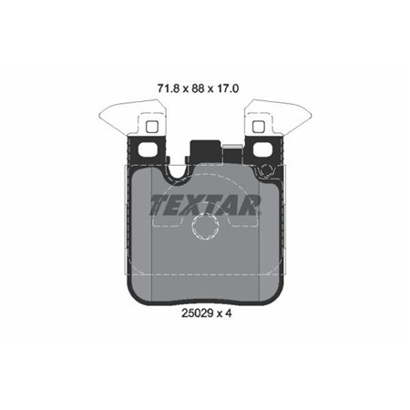 2502902 Brake Pad Set, disc brake TEXTAR