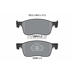 2259301 TEXTAR Piduriklotside komplekt, ketaspidur     