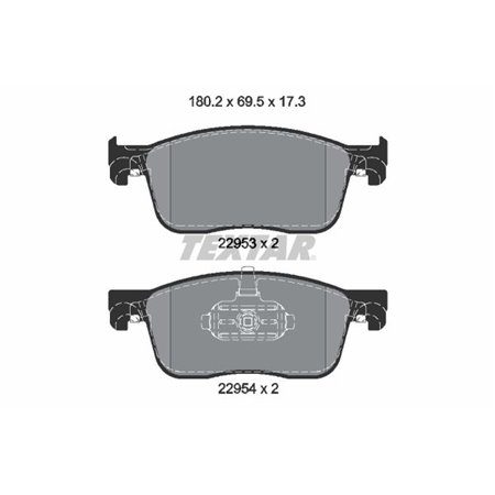 2259301 Brake Pad Set, disc brake TEXTAR