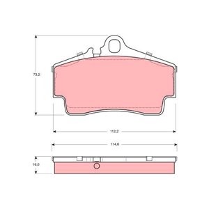 GDB1395  Brake pads set TRW 