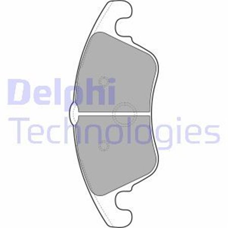 LP2099 Комплект тормозных колодок, дисковый тормоз DELPHI