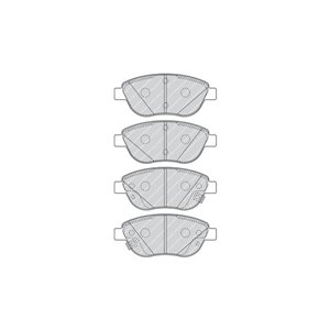 FDB4458 Комплект тормозных колодок, дисковый тормоз FERODO - Top1autovaruosad