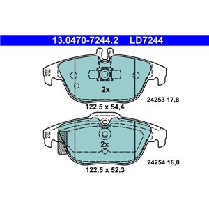 13.0470-7244.2  Brake pads set ATE 