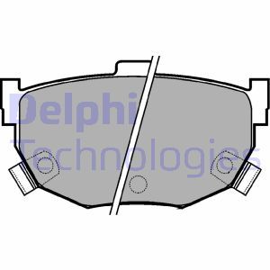 LP1073 Комплект тормозных колодок, дисковый тормоз DELPHI     