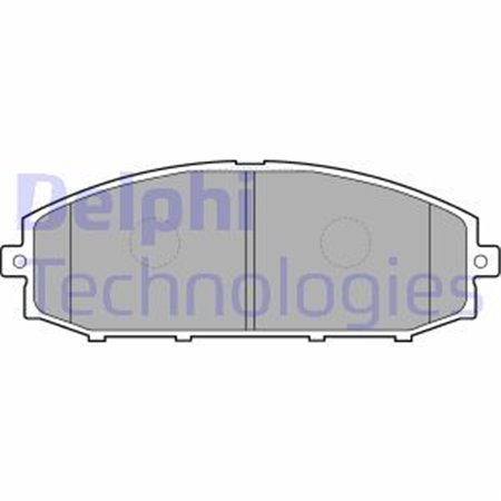 LP1305 Комплект тормозных колодок, дисковый тормоз DELPHI     