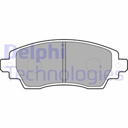 LP1560 Комплект тормозных колодок, дисковый тормоз DELPHI