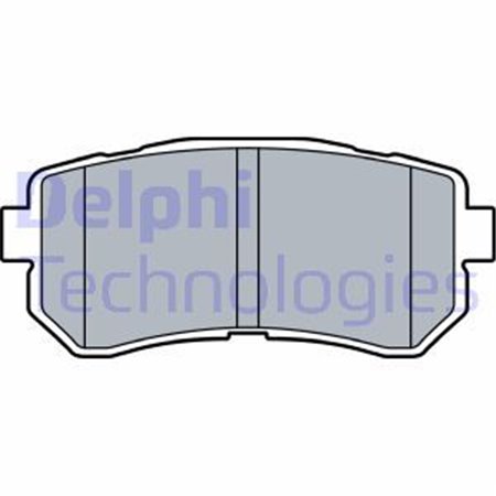 LP3521 Brake Pad Set, disc brake DELPHI