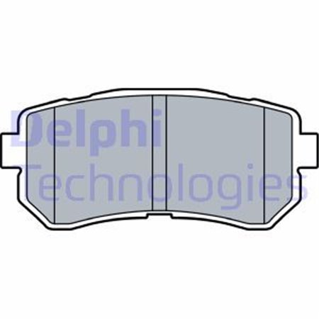 LP3521 Комплект тормозных колодок, дисковый тормоз DELPHI
