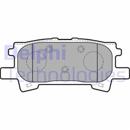 LP1820 Brake Pad Set, disc brake DELPHI