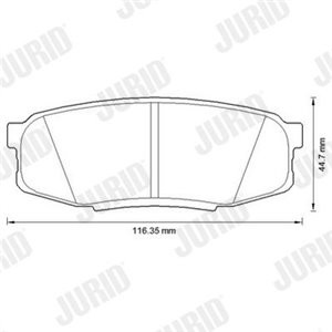 572597JC Piduriklotsi komplekt,ketaspidur JURID - Top1autovaruosad