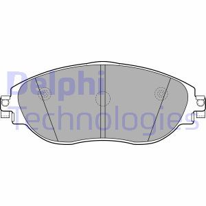LP2250 Комплект тормозных колодок, дисковый тормоз DELPHI     