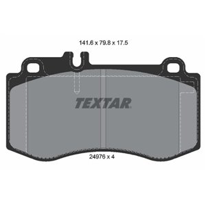 2497601 Комплект тормозных колодок, дисковый тормоз TEXTAR - Top1autovaruosad