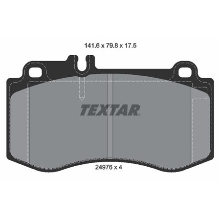 2497601 Brake Pad Set, disc brake TEXTAR