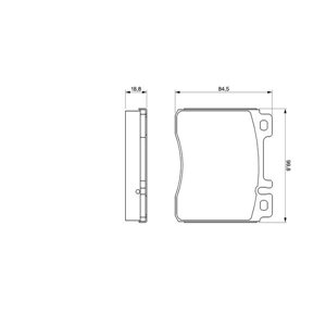 0 986 460 976 Комплект тормозных колодок, дисковый тормоз BOSCH     