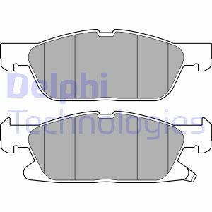 LP3643 Brake Pad Set, disc brake DELPHI - Top1autovaruosad