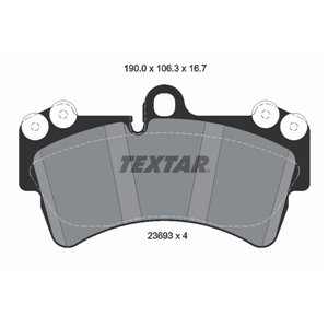 2369302 Комплект тормозных колодок, дисковый тормоз TEXTAR     