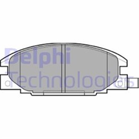 LP0629 Комплект тормозных колодок, дисковый тормоз DELPHI    LP629 