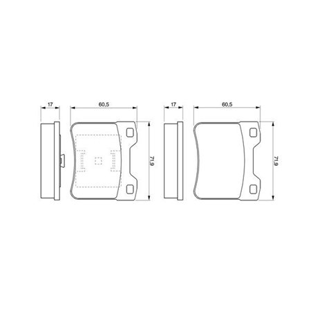 0 986 424 411 Комплект тормозных колодок, дисковый тормоз BOSCH