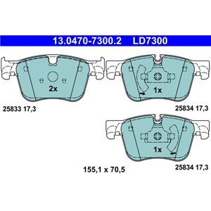 13.0470-7300.2  Brake pads set ATE 