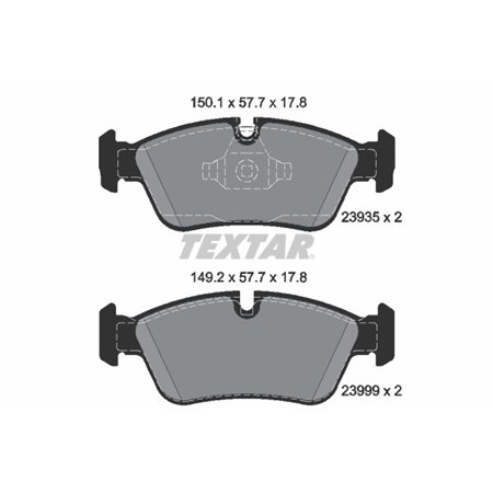 2393501 Brake Pad Set, disc brake TEXTAR