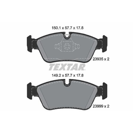 2393501  Brake pads set TEXTAR 