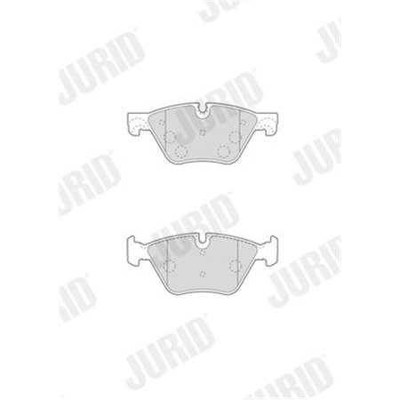 573364JC Brake Pad Set, disc brake JURID