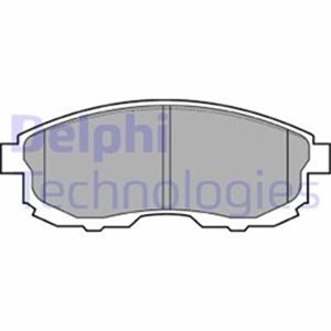 LP0812 Комплект тормозных колодок, дисковый тормоз DELPHI    LP812 