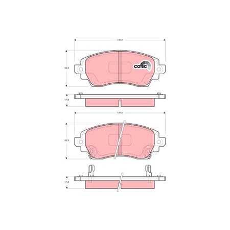 GDB3333 Jarrupalasarja, levyjarru TRW