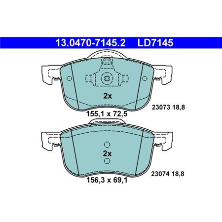 13.0470-7145.2 Brake Pad Set, disc brake ATE