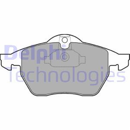 LP1600 Комплект тормозных колодок, дисковый тормоз DELPHI