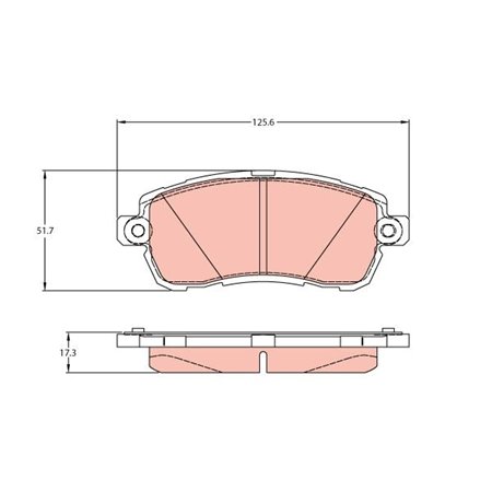 GDB2176  Brake pads set TRW 