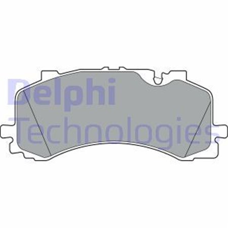 LP3307 Brake Pad Set, disc brake DELPHI