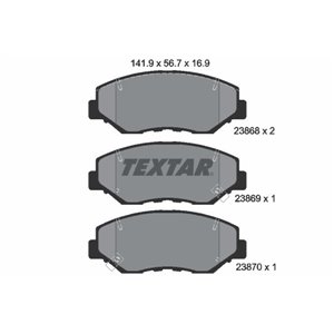 2386801 Brake Pad Set, disc brake TEXTAR - Top1autovaruosad